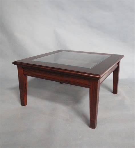 Popular coffee table styles include round glass coffee tables with angled timber legs, hamptons style coffee tables and nesting coffee tables. Solid Mahogany Wood Square Coffee Table With Glass ...