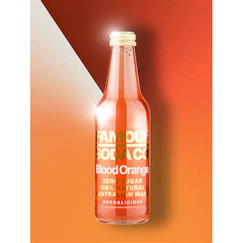 Famous Soda Co Blood Orange 330ml A Life Plus A