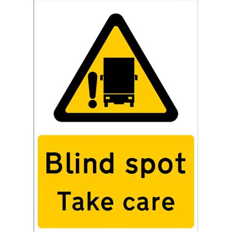 Outdoor Vinyl Sticker Blind Spot Take Care Large Car Smart