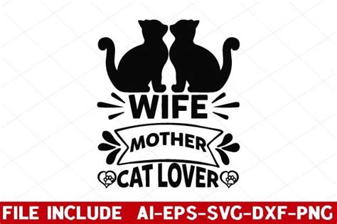 Wife Mother Cat Lover Graphic By Shopdrop · Creative Fabrica