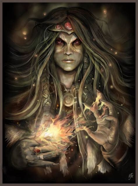 Male Witch Male Witch Fantasy Illustration Witch
