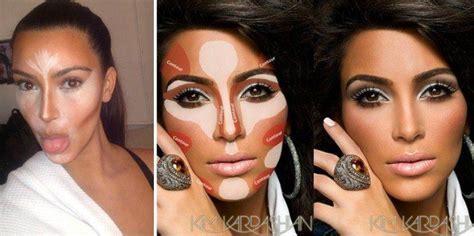 Kim Kardashian Before After Makeup Contour Makeup How To Do Makeup
