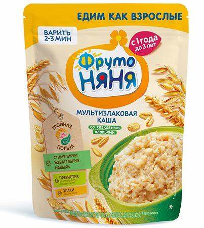 Каша безмолочная ФрутоНяня мультизлаковая яблоко 200г с 12месяцев Картинка - Каша безмолочная ФрутоНяня мультизлаковая яблоко 200г с 12месяцев