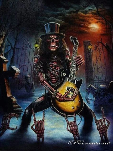 Rockin Skullz Arte Heavy Metal Heavy Metal Music Dark Fantasy Art