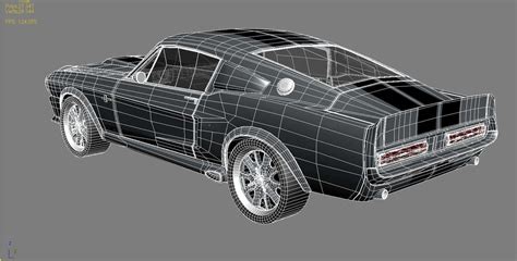 Shelby Gt500 Eleanor 1967 3d Model By Squir