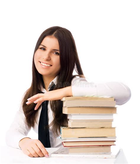 Happy Student With Books Stock Image Image Of Cheerful 7467537