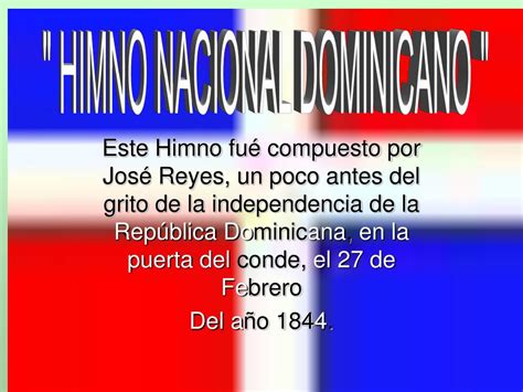 Ppt Himno Nacional Dominicano Powerpoint Presentation Id453949