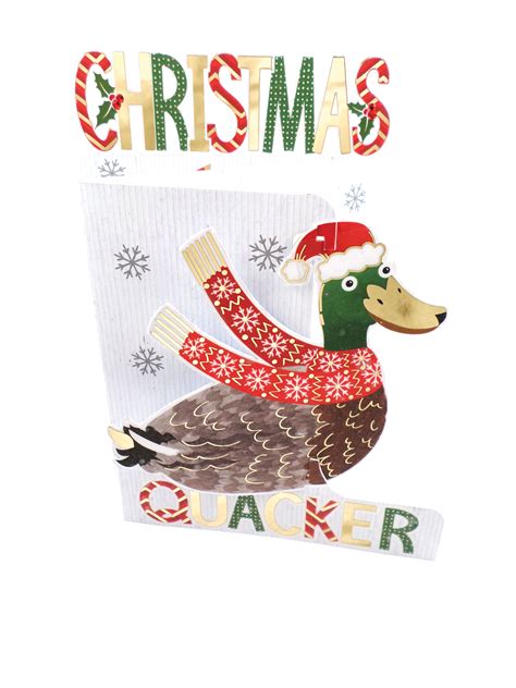 Earn five times the points anytime you shop at qualifying merchants with the the duck card platinum visa®! Christmas Quacker Duck 3D Christmas Card | Cards