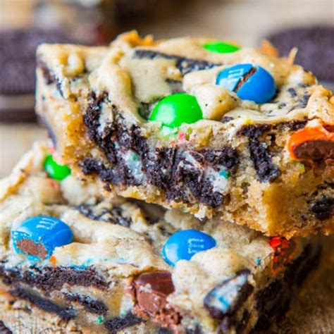 Delicious M&M and Oreo Cookie Bars | Recipe | Oreo cookie bar, Cookie bars easy, Cookie bar recipes