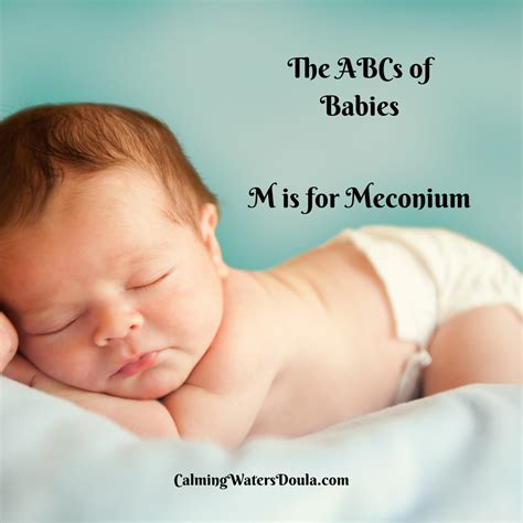 M Is For Meconium — Calming Waters Birth Services