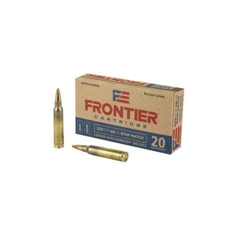Hornady 223 Rem 68 Gr Bthp Match™ Frontier Lax Ammunition