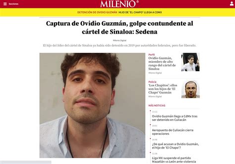 captura de ovidio guzmán así informan los medios mexicanos la detención del hijo de ‘el chapo