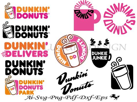 Dunkin Donuts Svg Bundle Dunkin Donuts Coffee Svgddonuts Logo Svghot