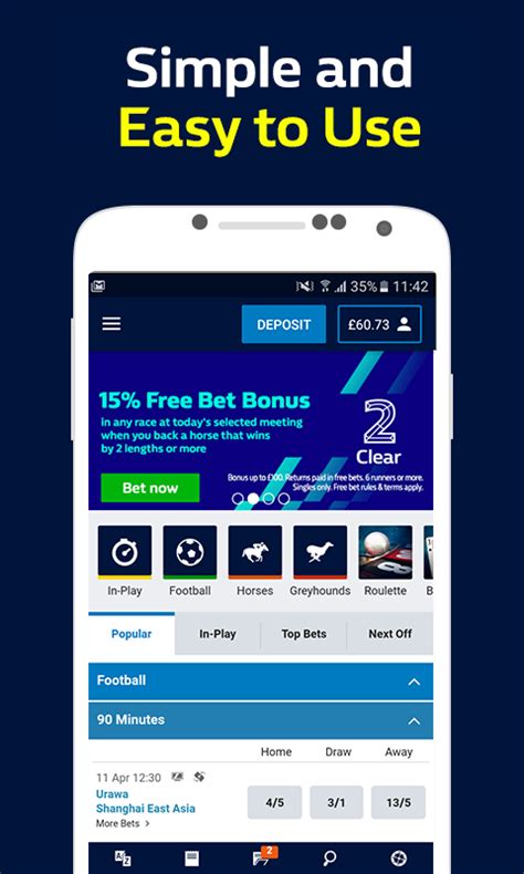 The convenience of having an app on your. Sports Betting Android App | William Hill Sports