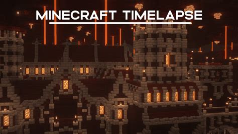 Nether Fortress Transformation Minecraft Timelapse 7 Hours In 30