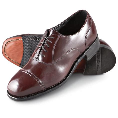 Mens Florsheim Lexington Cap Toe Dress Shoes Burgundy 184352