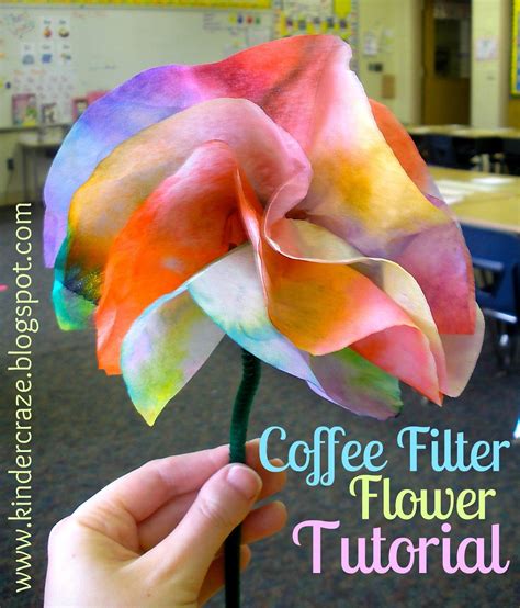 Coffee Filter Flower Tutorial Save The Waxed Paper So It Can Be Used
