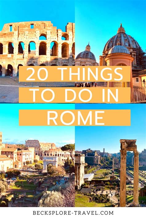 20 Awesome Things You Should Do When Traveling To Rome Italy Rome