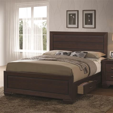 Coaster Fenbrook Transitional Queen Bed With Storage Drawers A1