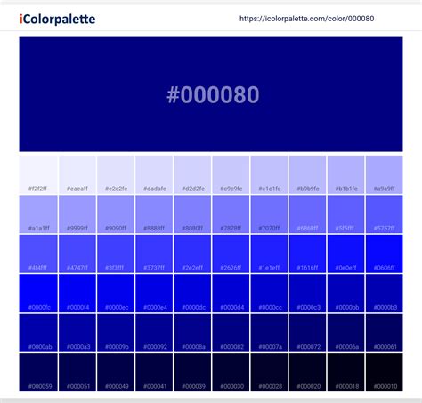 Hex Color Code 000080 Navy Blue Color Information Hsl Rgb Pantone