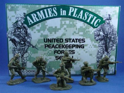 Armies In Plastic 54mm Us Peacekeeping Forces 18 Figures In Olive