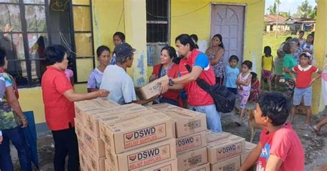 dswd assures ample relief goods for typhoon hit e visayass philippine news agency