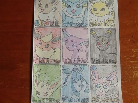 More Of My Hand Drawn Pokemon Art Cards Starring My New Set Eon