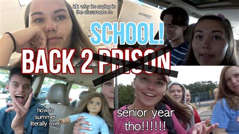 First Day Of School Vlog Senior Year Youtube