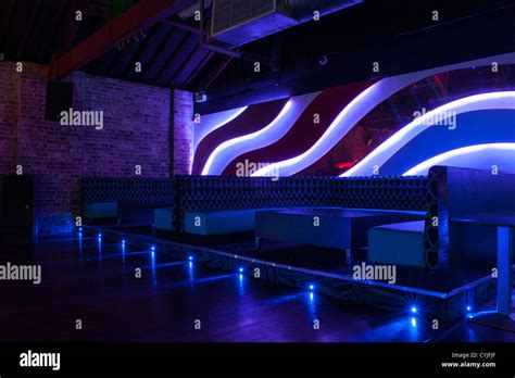 Night Club Dance Floor And Seating Interior Design Stock Photo Alamy