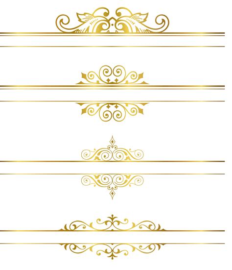 ثلاثي الأبعاد للتصميم سكرابز زخارف ذهبية Png
