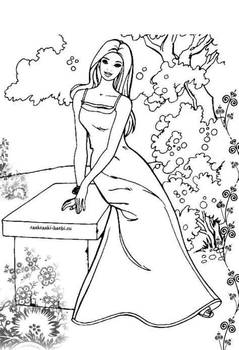 Barbie Coloring Pages To Print For Free Mermaid Princess Dolls And Other