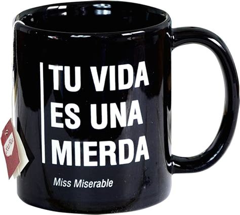 Miss Miserable Taza Mug Existencialista T Vida Es Una Mierda