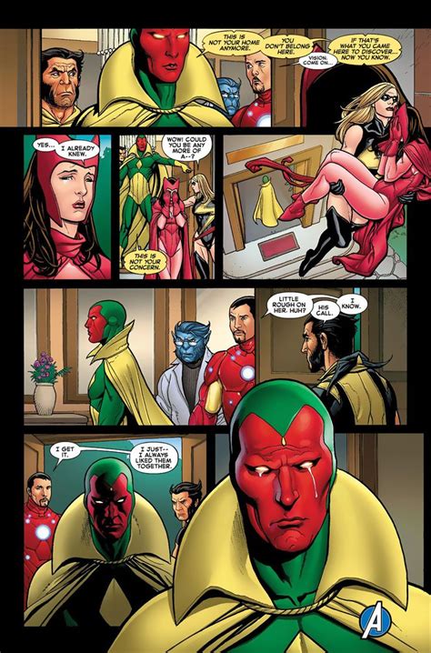 Scarlet Witch And Vision Especially The Android Tears