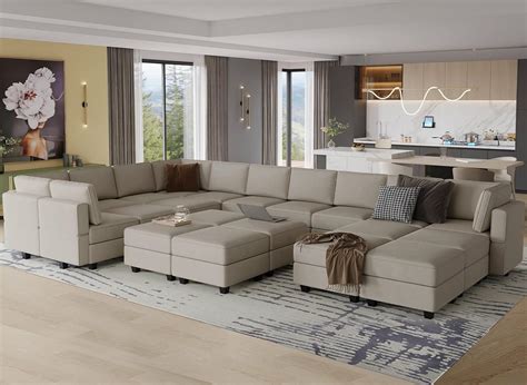 Belffin Modular Large Sectional Sofa with Storage | Ubuy Trinidad and