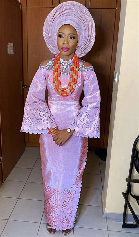 Aso Oke Yoruba Bride Robe African Bride Nigerian Bride Style