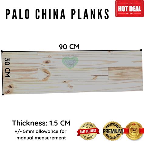Smooth Palo China Wood Plank 90cm X 30cm X 15cm Sold Per Piece We