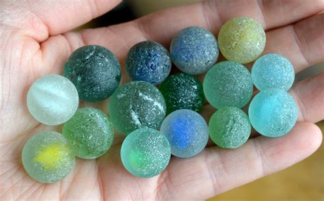 Collection Of Sea Glass Marbles Glass Marbles Sea Glass Glass