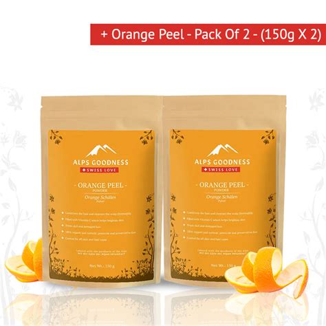 Buy Alps Goodness Powder Orange Peel 150 G X 2 Online Purplle