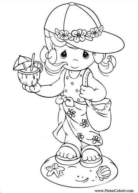 Precious moments clipart, drawings and graphics. Drawings To Paint & Colour Precious Moments - Print Design 035