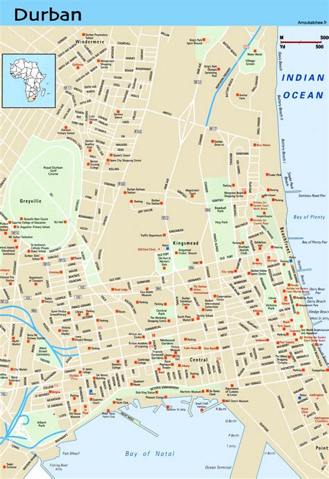 Durban Street Map 
