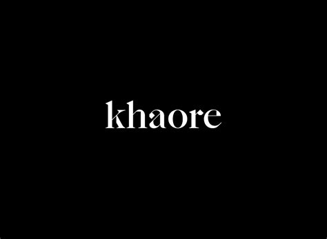 Khaore, Identity System on Behance (With images) | Identity, Identity logo, Brand identity