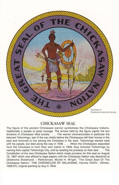 Chickasaw Seal Postcard A Photo On Flickriver