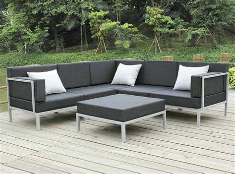 China Casual Selectional Metal Sofa Set Aluminum Outdoor Garden