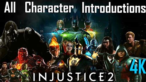 Injustice 2 All Character Introductions So Far Youtube