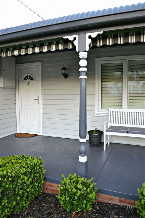 As for the color, i didn't want the concrete to be too far off of an actual concrete color, (i may decide to go more bold and choose another color, if we ever it's still drying in this picture, but you can really begin to see the difference this paint is making! The Front Verandah: Finally, A Painted Pathway | Front ...