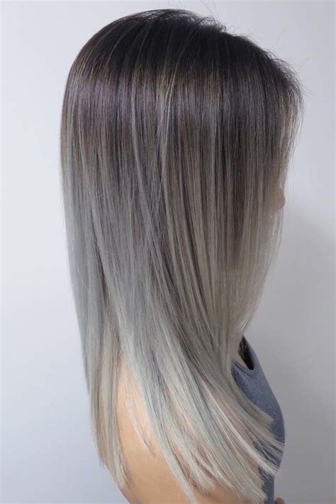 Grey Ombre Hair Silver Hair Color Hair Color And Cut Ombre Hair Color Hair Color Balayage
