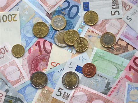 Euros | Free Stock Photo | Euro coins and banknotes | # 11357