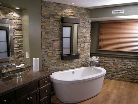 It brings the beauty of the outdoors in and can increase the value of your home. Innovative Modern Bathroom Designs with Stone Walls and ...