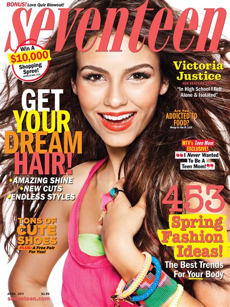 Victoria Justice Victoria Justice Seventeen Magazine Covers Seventeen Magazine