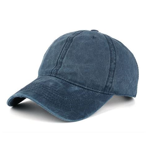 High Quality Washed Cotton Adjustable Solid Color Baseball Cap Unisex